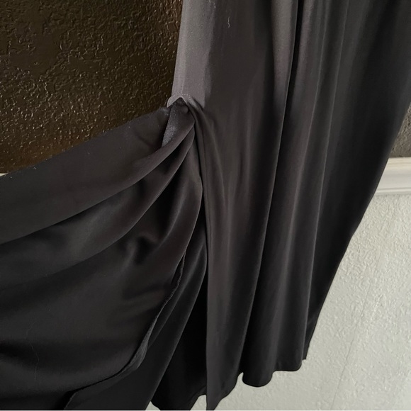 Black Monif C One Long Sleeve Mid Calf Dress, Size 3X - Picture 10 of 10